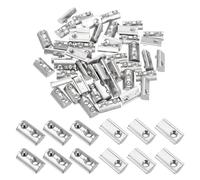 PATIKIL M5 Half Round Roll in Spring t Nuts, 50 Pcs 3030 Series Carbon Steel t Slot Spring Nuts for 8mm Aluminum Extrusion Profile 3D Printer DIY Tools Furniture Assembly, Silver