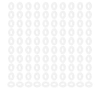 PATIKIL M5 Nylon Flat Washers, 120 Pcs 5mm ID 12mm OD 1mm Thick Plastic Sealing Flat Round Washer Spacer Gaskets Replacement for Plumbing Faucet Hose Fastener Bolt, White