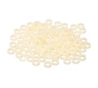 PATIKIL M5 Round ABS Spacers Washer Heavy Duty Spacers Never Rust, 120 Pcs 5.5mm ID, 9mm OD, 3mm Length Without Threaded,Switch and Receptacle Spacers Hardware for M5 Screws