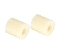 PATIKIL M5 Round Spacer Washer, 48 Pack Nylon 5.3mm ID x 11mm OD x 12mm L for M5 Screws Block 3D Printer TV Wall Mounting Electrical Outlet, Beige