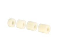 PATIKIL M5 Round Spacer Washer Set, 40 Pack Nylon 5,8,10,12mm Length for M5 Screws Block 3D Printer TV Wall Mounting Electrical Outlet, Beige