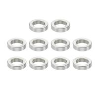 PATIKIL M5 Stainless Steel Spacers, 10 Pcs Metal Spacer Stainless Steel 5.1mm ID x 8mm OD x 2mm L Stainless Steel Spacer Screw Standoff Round for 1/5inch or M5 Screw Bolts