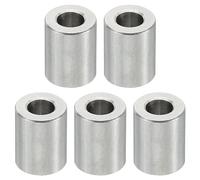 PATIKIL M5 Stainless Steel Spacers, 5 Pcs Metal Spacers Stainless Steel 5.2mm ID x 10mm OD x 12mm L Stainless Steel Spacer Screw Standoff Round for 1/5inch or M5 Screw Bolts