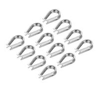 PATIKIL M5 Stainless Steel Thimble, 50 Pack Wire Rope Thimbles for 3/16" Diameter Wire Rope Cable Rigging