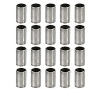 PATIKIL M5 Steel Spacers, 20 Pcs Metal Spacers Steel 5mm ID x 6mm OD x 10mm L Carbon Steel Spacer Screw Standoff Round for 1/5in or M5 Screw Bolts
