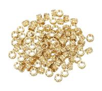 PATIKIL M5 Threaded Inserts M5x4x7mm, 100 Pcs Brass Heat Set Insert Female Threaded Inserts Metric Knurled Nuts Embedment Nut for Plastic and 3D Printing Components, Gold