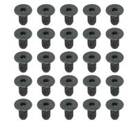 PATIKIL M5 x 10 mm Flat Head Socket Cap Screws, 50 Pack Flat Countersunk Bolts Medium Carbon Steel Hex Socket Drive Machine Screws Full Thread Black Oxide Grade 10.9