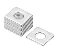 PATIKIL M5x12x1mm Square Washers, 24pcs | Square Plate Washers Square Strut Washer Bearing Plate 304 Stainless Steel Flat Pad Spacer Hardware Fastener Nut Bolt Gasket