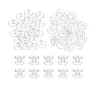 PATIKIL M5x4mm Plastic Binding Post, 24 Sets Plastic Chicago Screws Binding Screw Rivet Post Press-on Buckle for Leather Scrapbook Photo Albums, Transparent