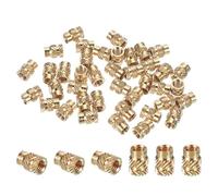 PATIKIL M5x9.5x7 mm Brass Threaded Insert, 20 Pcs Metric Knurled Nuts Heat Set Insert for Plastic 3D Printing Components