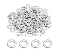 PATIKIL M6 304 Stainless Steel Flat Washer, 200 Pcs 6mm ID 13mm OD 1.5mm Thick Metric Washers Metal Sealing Gasket Ring for Screws Bolts Factories Home Outdoor Projects
