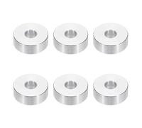 PATIKIL M6 Aluminum Spacers, 6pcs 1/4" x 3/4" Round Metal Spacers for 1/4 or M6 Screw Bolts, Unthreaded Standoff Bushing 5/16"L, 6.5x20x8mm