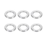 PATIKIL M6 Aluminum Spacers, 6pcs 1/4" x 3/8" Round Metal Spacers for 1/4 or M6 Screw Bolts, Unthreaded Standoff Bushing 1/16"L, 6.2x10x1.5mm