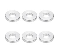 PATIKIL M6 Aluminum Spacers, 6pcs 1/4" x 5/8" Round Metal Spacers for 1/4 or M6 Screw Bolts, Unthreaded Standoff Bushing 0.1"L, 6.2x15x3.5mm