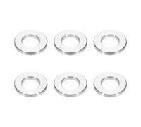 PATIKIL M6 Aluminum Spacers, 6pcs 1/4" x1/2" Round Metal Spacers for 1/4 or M6 Screw Bolts, Unthreaded Standoff Bushing 1/16"L, 6.2x12x1.5mm