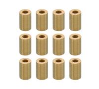 PATIKIL M6 Brass Spacers, 12 Pcs Metal Spacer Brass 6mm ID x 12mm OD x 20mm L Brass Spacers Screw Standoff for 1/4inch or M6 Screw Bolts