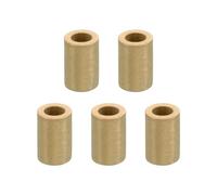 PATIKIL M6 Brass Spacers, 5 Pcs Metal Spacer Brass 6mm ID x 10mm OD x 16mm L Brass Spacers Screw Standoff for 1/4inch or M6 Screw Bolts