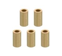 PATIKIL M6 Brass Spacers, 5 Pcs Metal Spacer Brass 6mm ID x 10mm OD x 18mm L Brass Spacers Screw Standoff for 1/4inch or M6 Screw Bolts