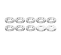 PATIKIL M6 Finish Countersunk Washer, 10pcs 16mm Dia. 3.5mm Tall Solid 304 Stainless Steel CNC Finish Cup Washer Flat Screw Head Gasket for Construction