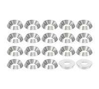 PATIKIL M6 Finish Countersunk Washer, 20pcs 16mm Dia. 3.5mm Tall Solid 304 Stainless Steel CNC Finish Cup Washer Screw Head Gasket for Industrial Construction
