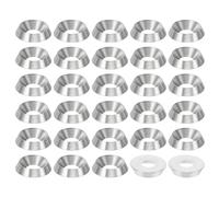 PATIKIL M6 Finish Countersunk Washer, 30pcs 16mm Dia. 3.5mm Tall Solid 304 Stainless Steel CNC Finish Cup Washer Screw Head Gasket for Industrial Construction