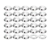 PATIKIL M6 Finish Countersunk Washer, 50pcs 15mm Dia. 2.8mm Tall Solid 304 Stainless Steel CNC Cup Washer Flat Screw Head Gasket for Constructions, Taper