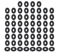 PATIKIL M6 Nylon Flat Washers, 120 Pcs 6mm ID 16mm OD 1.5mm Thick Plastic Sealing Flat Round Washer Spacer Gaskets Replacement for Plumbing Faucet Hose Fastener Bolt, Black
