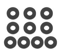 PATIKIL M6 Silicone Flat Washer, 10 Pcs 6mm ID 12mm OD Plain Washer Grommets O-Ring Sealing Gasket Spacer for Faucet Pipe Water Hose Shower Door Handles, Black