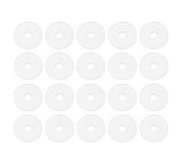 PATIKIL M6 Silicone Flat Washer, 20 Pcs 6mm ID 25mm OD 2mm Thick Plain Washer Grommets O-Ring Sealing Gasket Spacer for Faucet Pipe Water Hose Shower Door Handles, White