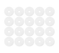 PATIKIL M6 Silicone Flat Washer, 20 Pcs 6mm ID 30mm OD 2mm Thick Plain Washer Grommets O-Ring Sealing Gasket Spacer for Faucet Pipe Water Hose Shower Door Handles, White