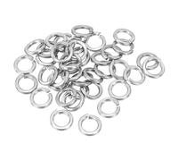 PATIKIL M6 Split Lock Washer, 30 Pack 6mm ID 9.5mm OD 304 Stainless Steel Spring Lock Washer Elastic Gasket for Screws Bolts, Silver Tone