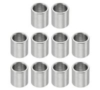 PATIKIL M6 Stainless Steel Spacers, 10 Pcs Metal Spacer Stainless Steel 6.1mm ID x 8mm OD x 8mm L Stainless Steel Spacer Screw Standoff Round for 1/4" or M6 Screw Bolts