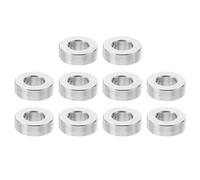 PATIKIL M6 Stainless Steel Spacers, 10 Pcs Metal Spacer Stainless Steel 6.2mm ID x 12mm OD x 5mm L Spacer Screw Standoff Round for 1/4" or M6 Screw Bolts