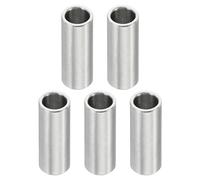 PATIKIL M6 Stainless Steel Spacers, 5 Pcs Metal Spacer Stainless Steel 6.1mm ID x 8mm OD x 20mm L Stainless Steel Spacer Screw Standoff Round for 1/4" or M6 Screw Bolts