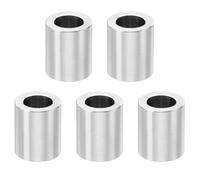 PATIKIL M6 Stainless Steel Spacers, 5 Pcs Metal Spacers Stainless Steel 6.2mm ID x 10mm OD x 12mm L Spacer Screw Standoff Round for 1/4" or M6 Screw Bolts