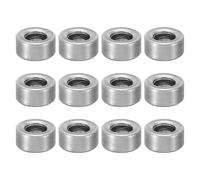 PATIKIL M6 Steel Spacers, 12 Pcs Metal Spacers Steel 6mm ID x 12mm OD x 6mm L Carbon Steel Spacer Screw Standoff Round for 1/4in or M6 Screw Bolts