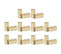 PATIKIL M6 Threaded Inserts, 20 Pcs Female Metric Brass Knurled Nuts Heat Set Insert for Plastic 3D Printing Components (M6x16x8mm)