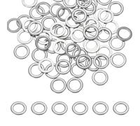 PATIKIL M6 x 10mm Metal Screw Washers Set, 66Pcs 304 Stainless Steel Flat Washers for Screws Bolts Factories Home Outdoor Projects