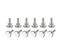 PATIKIL M6 x 16mm Knurled Thumb Screws, 12Pcs Metric Knurled Head Bolts Thumb Screw with Shoulder Grip Knobs Fasteners Tighten Thread Fasteners for TV Monitor Mount
