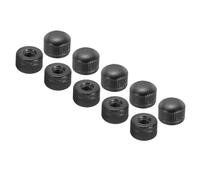 PATIKIL M6x11x14 Cap Nut, 15 Pcs Acorn Nut Screw Knob Cap Insert Bolt Cover Female Thread Knurled Decorative Hardware Fittings Light Fixtures, Black