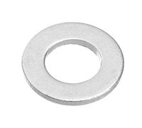 PATIKIL M6x12x1mm Flat Washers, 100 PCS Aluminum Automotive Drain Plug Gaskets Flat Ring Oil Crush Washer Spacers for Faucets Garden Bolts Screws Hose, Silver