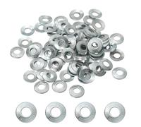 PATIKIL M6x14x1.2mm Flat Washers 100Pcs 65Mn Steel Belleville Spring Disc Washer Conical Knurled Metric Gasket for Automotive Industrial Construction (White Zinc Plating)
