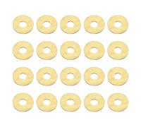 PATIKIL M6x18x1mm Flat Washers, 20 PCS Brass Automotive Drain Plug Gaskets Flat Ring Oil Crush Washer Spacers for Faucets Garden Bolts Screws Hose, Golden