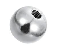 PATIKIL M6x20mm Ball Nuts Knob, 1pcs 304 Stainless Steel Round Solid Blind Hole Decorative Screw Cap Cover Machinery Handle Hardware