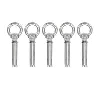 PATIKIL M6x60mm Concrete Eye Bolt, 5 Pcs 304 Stainless Steel Expansion Lifting Bolts Fastener Eye Ring Anchors Screw for Ceiling Concrete Wall Brick Masonry, Silver