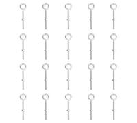 PATIKIL M6x60mm Eye Bolts with Nuts, 20 Pcs Shoulder Swing Lifting Eye Bolt Carbon Steel Threaded Screw Eyebolt for Cables Wires Hanging Lights