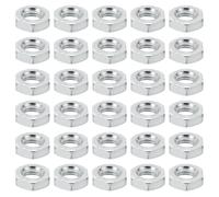 PATIKIL M7x1.0 Steel Hex Nuts, 100 Pack Metric Thread Zinc Plated Finished Hardware Nuts Screw Bolt Fasteners for Lamps Machinery Repair 4mm Height
