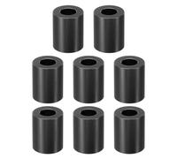 PATIKIL M8 Aluminum Spacer, 8 Pcs Metal Spacers Aluminum 8.2mm ID x 16mm OD x 20mm L Aluminum Spacer Screw Standoff Round for 1/3in or M8 Screw Bolts, Black