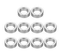 PATIKIL M8 Aluminum Spacers, 10Pcs Metal Spacer Aluminum Round 8.2mm ID x 12mm OD x 4mm L Thickness Aluminum Spacer Screw Standoff for 5/16" or M8 Screw Bolts