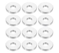 PATIKIL M8 Aluminum Spacers, 12pcs 5/16" x 1" Round Metal Spacers for 5/16 or M8 Screw Bolts, Unthreaded Standoff Bushing 5/32"L, 8.5x25x4mm